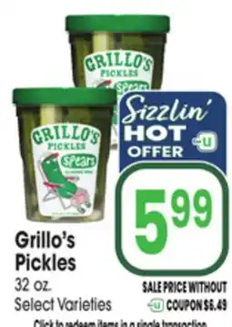 Jewel-Osco Grillo's Pickles offer