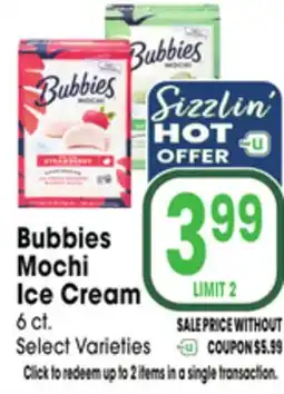 Jewel-Osco Bubbies Mochi Ice Cream offer