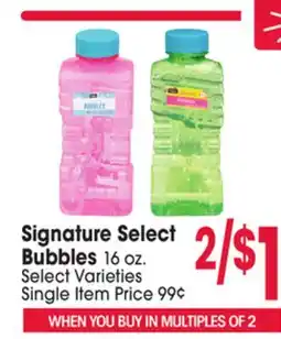Jewel-Osco Signature Select Bubbles Bubbles offer