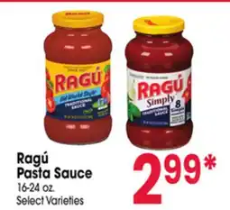 Jewel-Osco Ragú Pasta Sauce offer