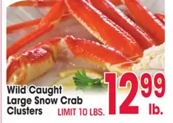 Jewel-Osco Wild Caught Large Snow Crab Clusters offer