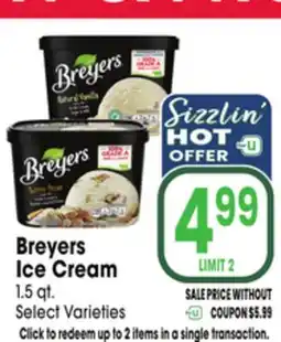 Jewel-Osco Breyers Ice Cream offer