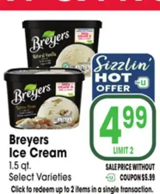 Jewel-Osco Breyers Ice Cream offer