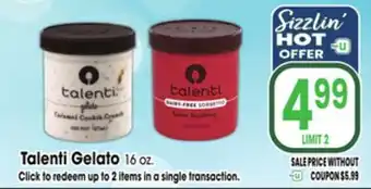 Jewel-Osco Talenti Gelato offer