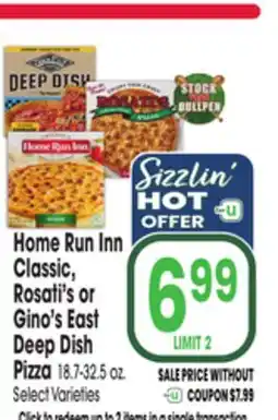 Jewel-Osco Home Run Inn Classic, Rosati's or Gino's East Deep Dish Pizza offer