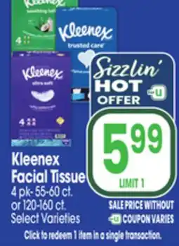Jewel-Osco Kleenex Facial Tissue offer