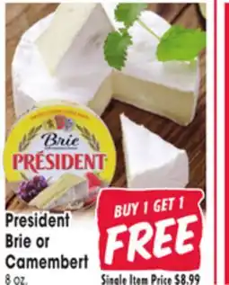 Jewel-Osco President Brie or Camembert offer