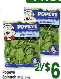 Jewel-Osco Popeye Spinach offer