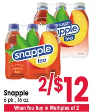 Jewel-Osco Snapple offer