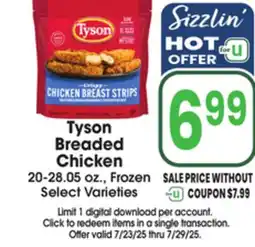 Jewel-Osco Tyson Breaded Chicken offer