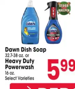 Jewel-Osco Dawn Dish Soap 32.7-38 oz. or Heavy Duty Powerwash 16 oz offer