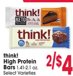 Jewel-Osco think! High Protein High Protein Bars offer