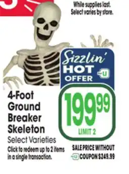 Jewel-Osco 4-Foot Ground Breaker Skeleton offer