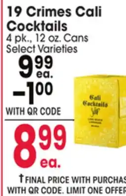 Jewel-Osco 19 Crimes Cali Cocktails offer