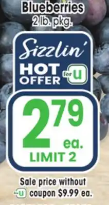 Jewel-Osco Blueberries offer