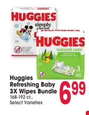 Jewel-Osco Huggies Refreshing Baby 3X Wipes Bundle offer