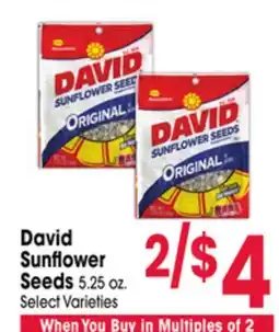 Jewel-Osco David Sunflower Seeds offer