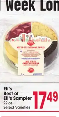 Jewel-Osco Eli's Best of Eli's Sampler offer