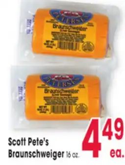 Jewel-Osco Scott Pete's Braunschweiger offer
