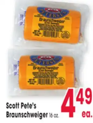 Jewel-Osco Scott Pete's Braunschweiger offer