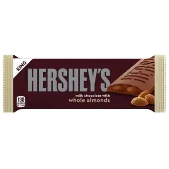 Walgreens King Size Candy Bar Milk Chocolate with Whole Almonds offer
