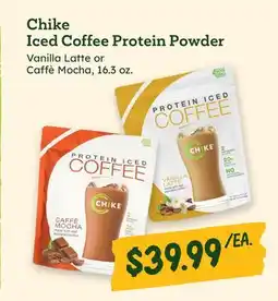 Sprouts Farmers Market Chike Iced Coffee Protein Powder offer