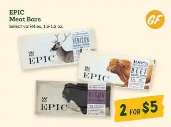 Sprouts Farmers Market EPIC Meat Bars offer