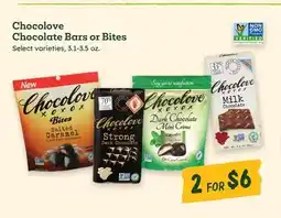 Sprouts Farmers Market Chocolove Chocolate Bars or Bites offer