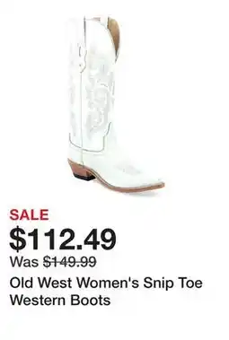 Tractor Supply Company Old West Women's Snip Toe Western Boots offer