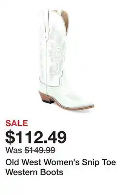 Tractor Supply Company Old West Women's Snip Toe Western Boots offer