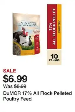 Tractor Supply Company DuMOR 17% All Flock Pelleted Poultry Feed offer