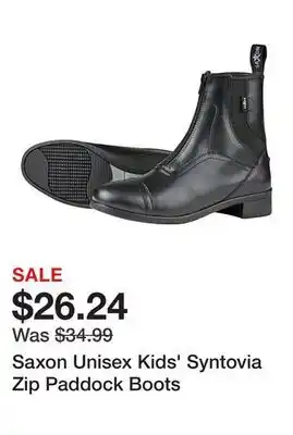 Tractor Supply Company Saxon Unisex Kids' Syntovia Zip Paddock Boots offer