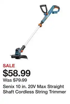 Tractor Supply Company Senix 10 in. 20V Max Straight Shaft Cordless String Trimmer offer