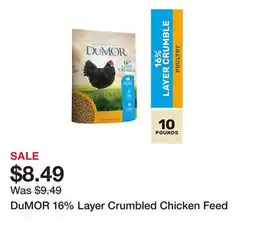 Tractor Supply Company DuMOR 16% Layer Crumbled Chicken Feed offer