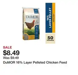 Tractor Supply Company DuMOR 16% Layer Pelleted Chicken Feed offer