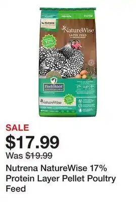 Tractor Supply Company Nutrena NatureWise 17% Protein Layer Pellet Poultry Feed offer