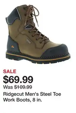 Tractor Supply Company Ridgecut Men's Steel Toe Work Boots, 8 in offer