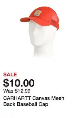 Marshalls CARHARTT Canvas Mesh Back Baseball Cap offer
