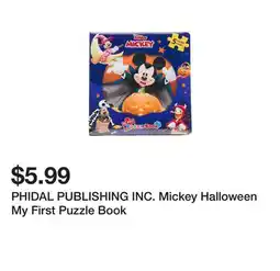 Marshalls PHIDAL PUBLISHING INC. Mickey Halloween My First Puzzle Book offer