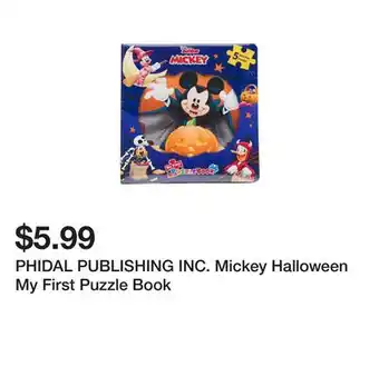 Marshalls PHIDAL PUBLISHING INC. Mickey Halloween My First Puzzle Book offer
