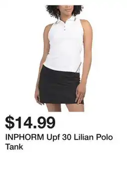 Marshalls INPHORM Upf 30 Lilian Polo Tank offer