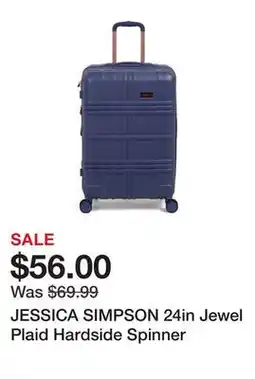 Marshalls JESSICA SIMPSON 24in Jewel Plaid Hardside Spinner offer