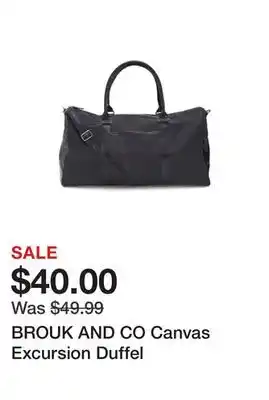 Marshalls BROUK AND CO Canvas Excursion Duffel offer