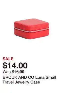 Marshalls BROUK AND CO Luna Small Travel Jewelry Case offer