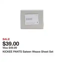 Marshalls KICKEE PANTS Sateen Weave Sheet Set offer
