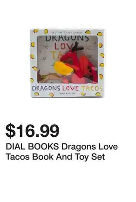 Marshalls DIAL BOOKS Dragons Love Tacos Book And Toy Set offer