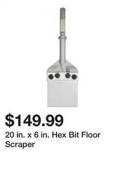Harbor Freight Tools 20 in. x 6 in. Hex Bit Floor Scraper offer