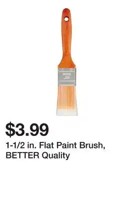 Harbor Freight Tools 1-1/2 in. Flat Paint Brush, BETTER Quality offer