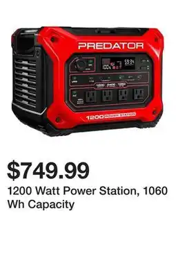 Harbor Freight Tools 1200 Watt Power Station, 1060 Wh Capacity offer