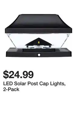Harbor Freight Tools LED Solar Post Cap Lights, 2-Pack offer